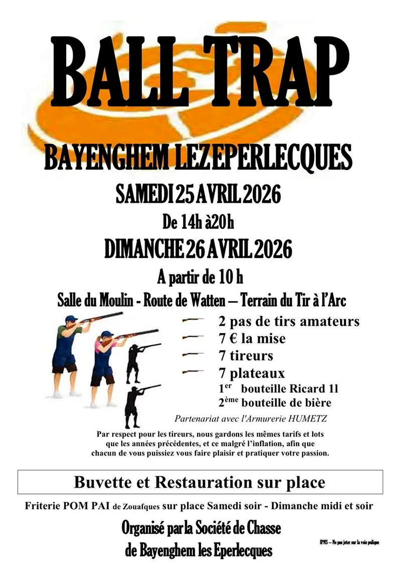Affiche Société de Chasse de Bayenghem-lès-Éperlecques