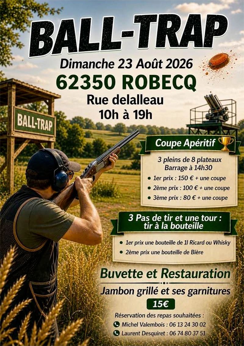 Affiche Société de Chasse de Robecq