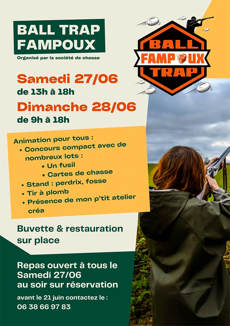 Affiche Société de chasse de Fampoux